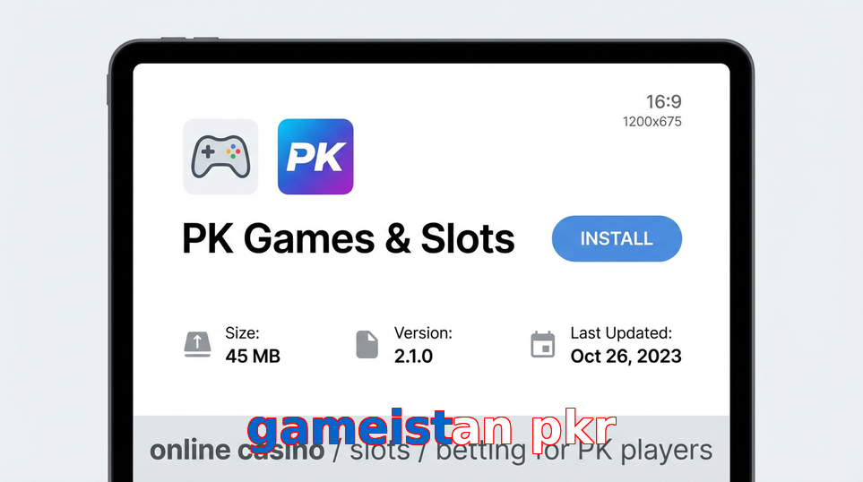 Game list for Gameistan Pkr gameapk section