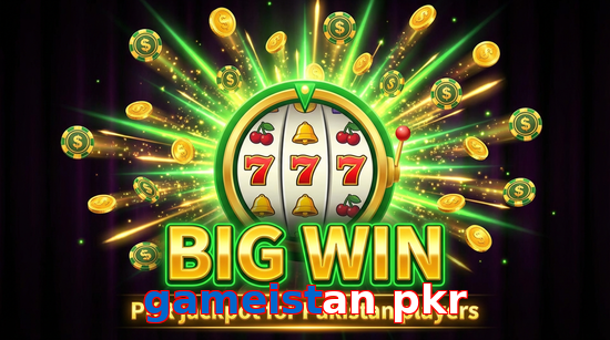 Big win animation on Gameistan Pkr slot game
