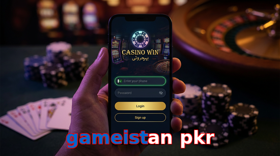 Main screen of Gameistan Pkr login page for PK players