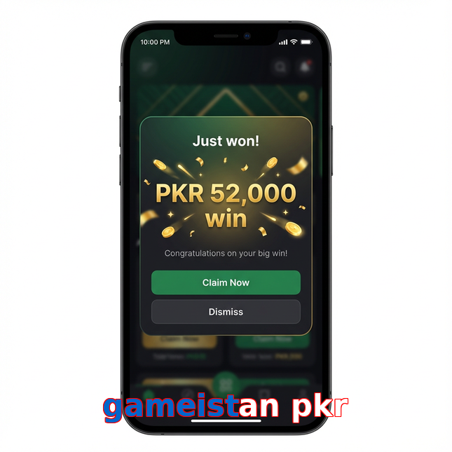 Main screen of Gameistan Pkr win page for PK players